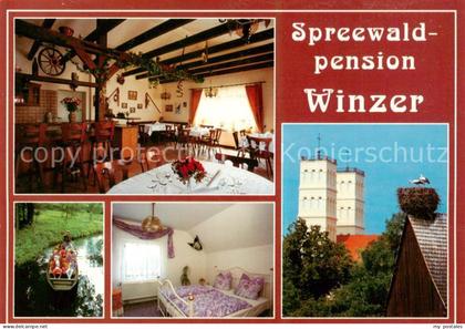 Straupitz Spreewaldpension Winzer Gastraeume Zimmer Storchennest