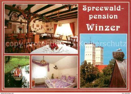 Straupitz Spreewaldpension Winzer Gaststube Bar Bootsfahrt Zimmer Storchennest