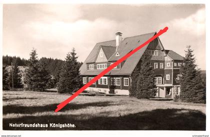 AK Naturfreundehaus Königshöhe Präsidenten Baude Prezidentska a Johannesberg Janov Friedrichswald Bedrichov Isergebirge