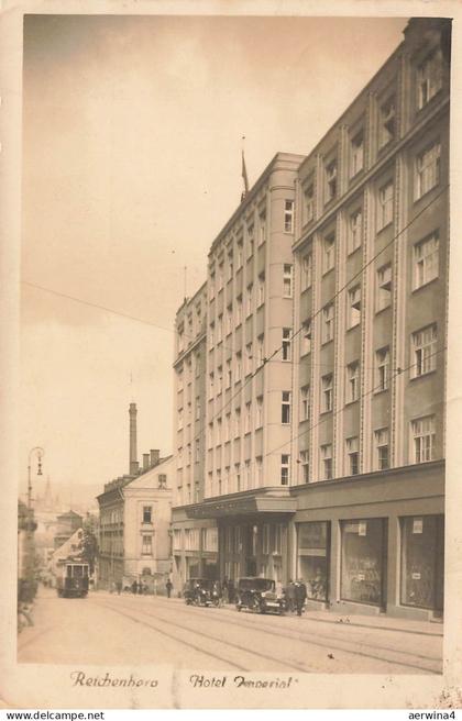 Hotel Imperial in Reichenberg Sudeten Postkarte AK 1941