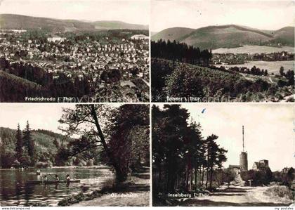 Tabarz Bad Tabarz Thueringen Gondelteich Inselsberg Friedrichroda See Badende Se