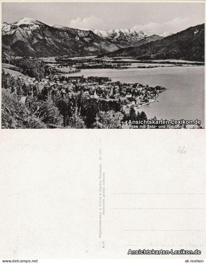 Ansichtskarte Tegernsee (Stadt) Tegernsee mit Setz- und Blauberg 1940