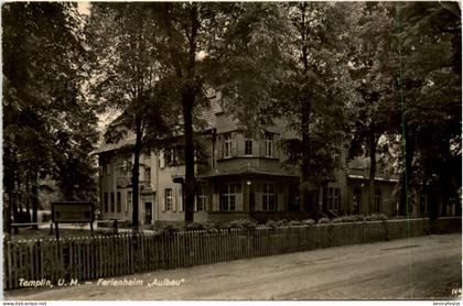 Templin, Ferienheim Aufbau