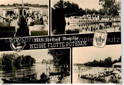 Templin Uckermark Brandenburg Motorschiff Seebad Templin Weisse Flotte