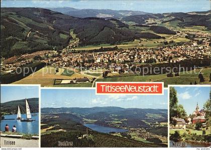 Titisee-Neustadt Fliegeraufnahme Seepartie Hochfirst Neustadt