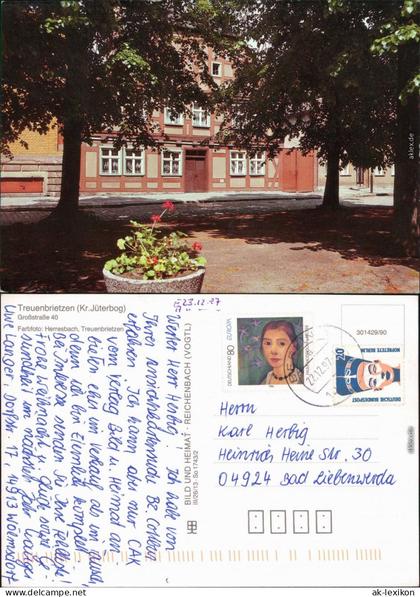 Ansichtskarte Treuenbrietzen Großstraße 40 1990