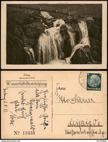 Ansichtskarte Triberg im Schwarzwald Kaskaden-Wasserfall Triberg 1930
