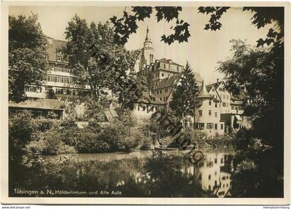 Tübingen - Hölderlinturm - Alte Aula - Foto-AK Grossformat  - Verlag Gebr. Metz Tübingen