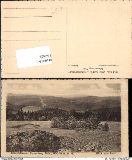 732422 Masserberg Blick vom Turm Masserberg LK Hildburghausen