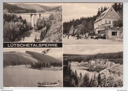 (86705) Foto AK Frankenhain, Talsperre Lütsche, Mehrbildkarte 1976