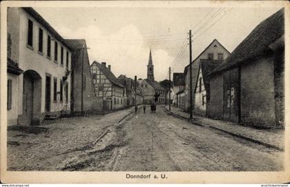 CPA Donndorf Roßleben-Wiehe im Kyffhäuserkreis, Straßenpartie