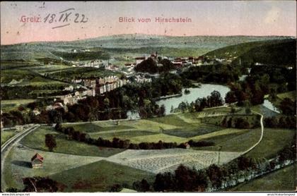 CPA Greiz im Vogtland, Blick von Hirschstein