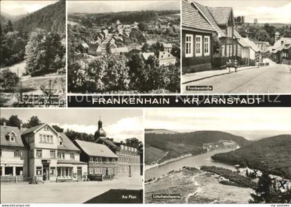 Frankenhain Thueringen Luetschetalsperre Frankenstrasse Plan