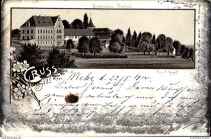 Lithographie Donndorf Roßleben Wiehe, Klosterschule