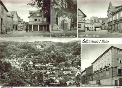 Schweina Bad Liebenstein Karl-Marx-Strasse Altensteiner-Hoehle HO-Cafe-Frieden T
