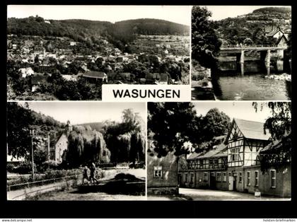 Wasungen, Teilansicht, Werra, Kulturpark, Gasttätte Maienluft