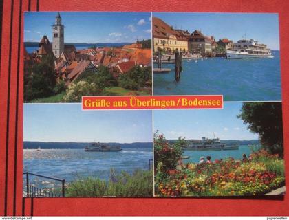 Überlingen - Mehrbildkarte "Grüße aus Überlingen / Bodensee" / Schiff Baden