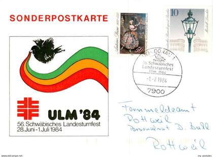 Ulm  Donau Schwaebisches Landesturnfest Ulm 84