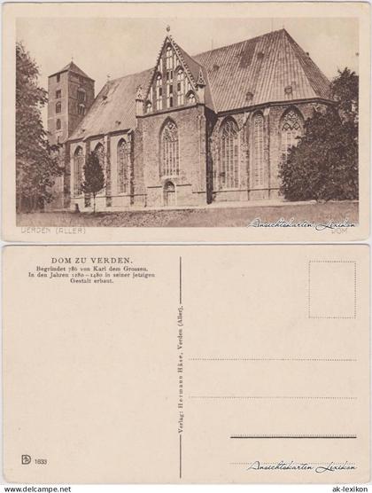 Ansichtskarte Verden (Aller) Dom 1930