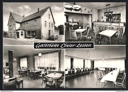 AK Loxten / Versmold, Gasthaus Ebeler, Innenansicht