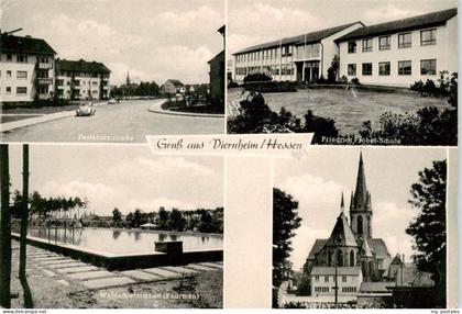 Viernheim Pestalozzisstrasse Friedrich Froebel Schule Waldschwimmbad Apostelkirc