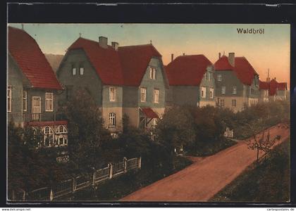 AK Waldbröl, Wegpartie mit Reihenhäusern