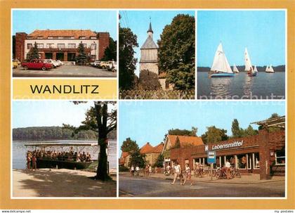 Wandlitz Bahnhof Kirche Segelregatta Personenfaehre Leipnitzsee Prenzlauer Stras