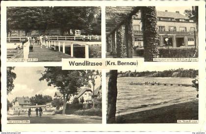 Wandlitz Wandlitzsee Gaststaette Restaurant Prenzlauer Strasse x 1961