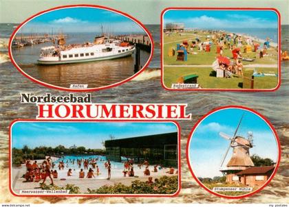 Horumersiel Wangerland Hafen Badestrand Meerwasser Wellenbad Stumpenser Muehle