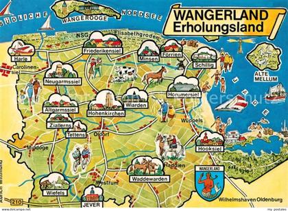 Wangerland Gebietskarte