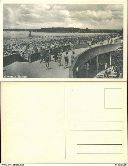 Ansichtskarte Wannsee-Berlin Strandbad Wannsee REPRO 1950