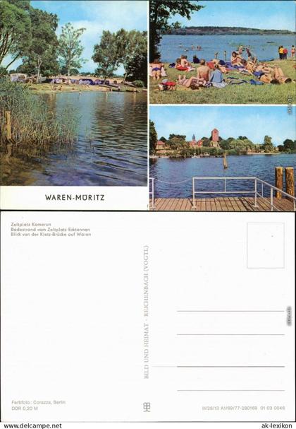 Waren (Müritz) Zeltplatz Kamerun Zeltplatz Ecktannen  Kietz-Brücke  Waren 1983