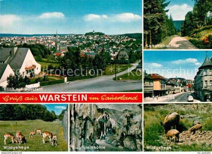 Warstein Teilansicht Wildgehege Tropfsteinhoehle Hauptstrasse