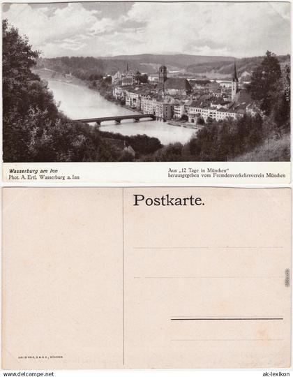 Ansichtskarte Wasserburg am Inn Wasserburg a. Inn Totalansicht 1930
