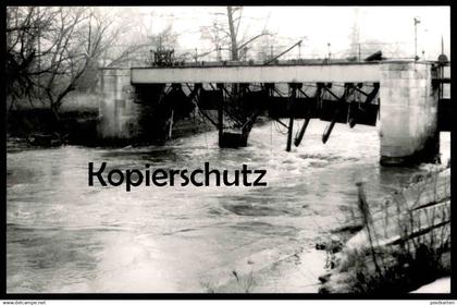 ÄLTERE KARTE WASUNGEN WERRA STAUWEHR ÜBERFLUTUNG ÜBERSCHWEMMUNG REPRO? Thüringen Format Postkarte Ansichtskarte