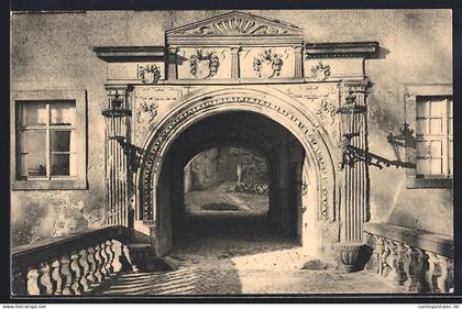 AK Weesenstein, Ostportal am Schloss Weesenstein