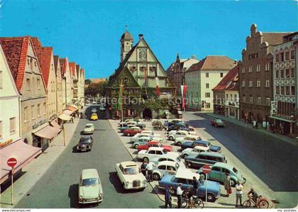 Weiden  Oberpfalz Oberer Markt mit Rathaus