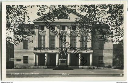 Weimar - Nationaltheater - Foto-Ansichtskarte - Verlag A. Spieler Weimar 30er Jahre