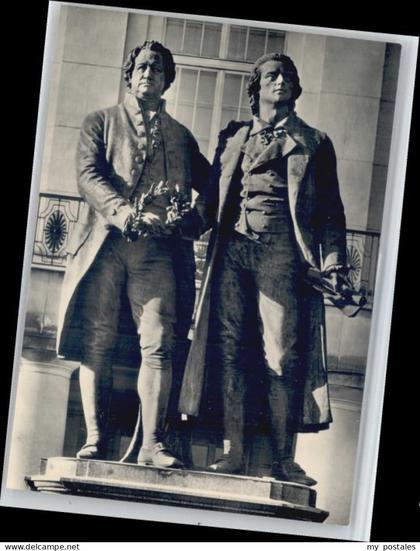 Weimar Thueringen Weimar Goethe Schiller Denkmal