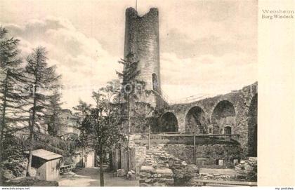 Weinheim Bergstrasse Burg Windeck