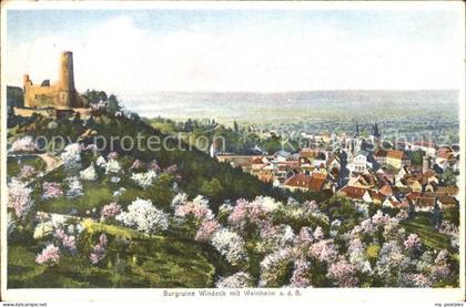 Weinheim Bergstrasse Burgruine Windeck