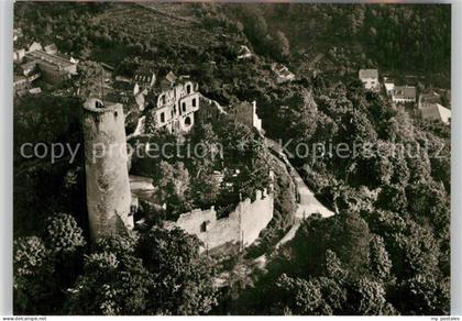 Weinheim Bergstrasse Fliegeraufnahme Burgruine Windeck