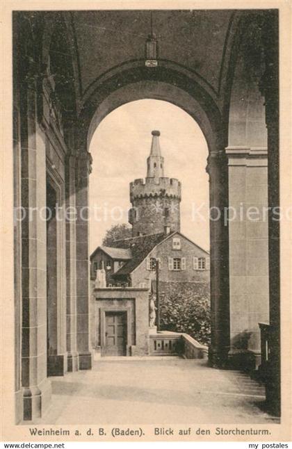 Weinheim Bergstrasse Storchenturm