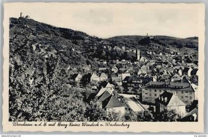 Weinheim Bergstrasse Weinheim burg Ruine Windeck Wachenburg