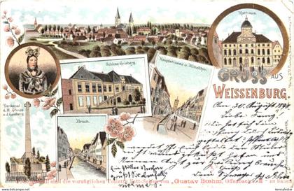 Gruss aus Weissenburg - Litho