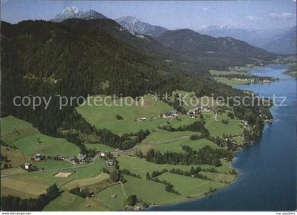 Weissensee Kaernten Fliegeraufnahme
