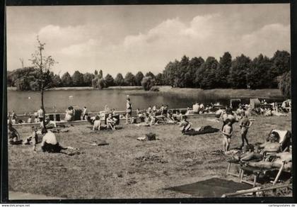 AK Berlin-Hohenschönhausen, Strandbad am Orankesee