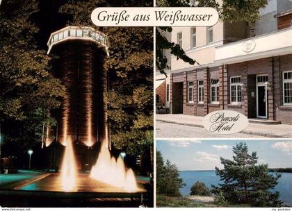 Weisswasser  Oberlausitz Wasserturm Prenzels Hotel Halbendorfer See