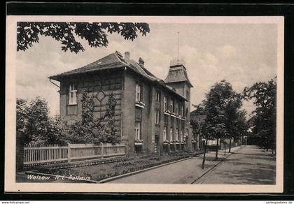 AK Welzow /N. L., Partie am Rathaus