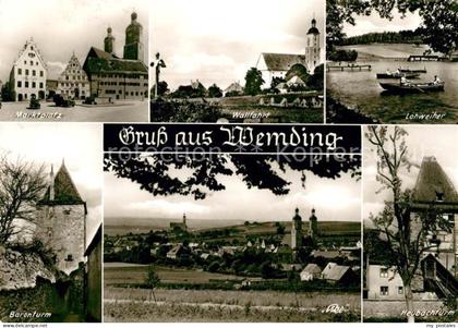 Wemding Marktplatz Wallfahrtskirche Lohweiler Baronturm Heubachturm